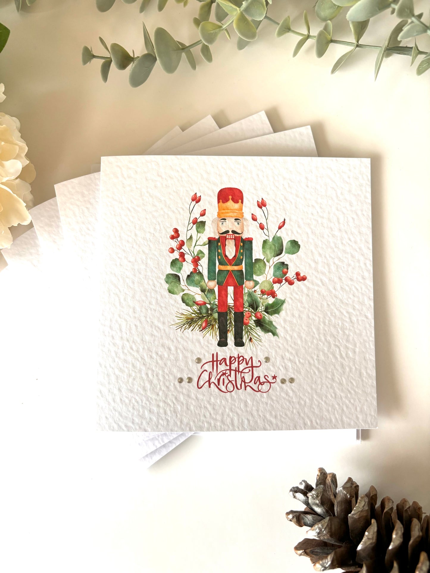 Nutcracker Contemporary Christmas Card -Pack of 5