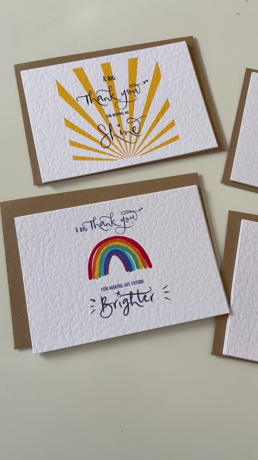 Set of 4 or 8 Teacher Postcards/Notecards 2