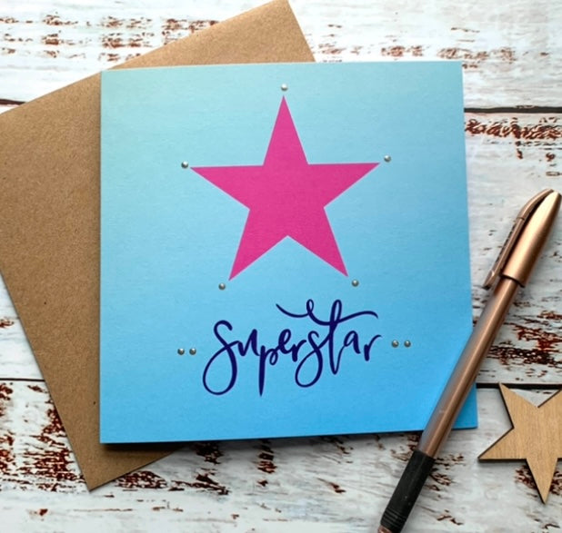 Superstar Birthday Card
