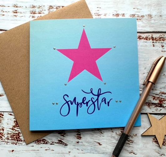 Superstar Birthday Card