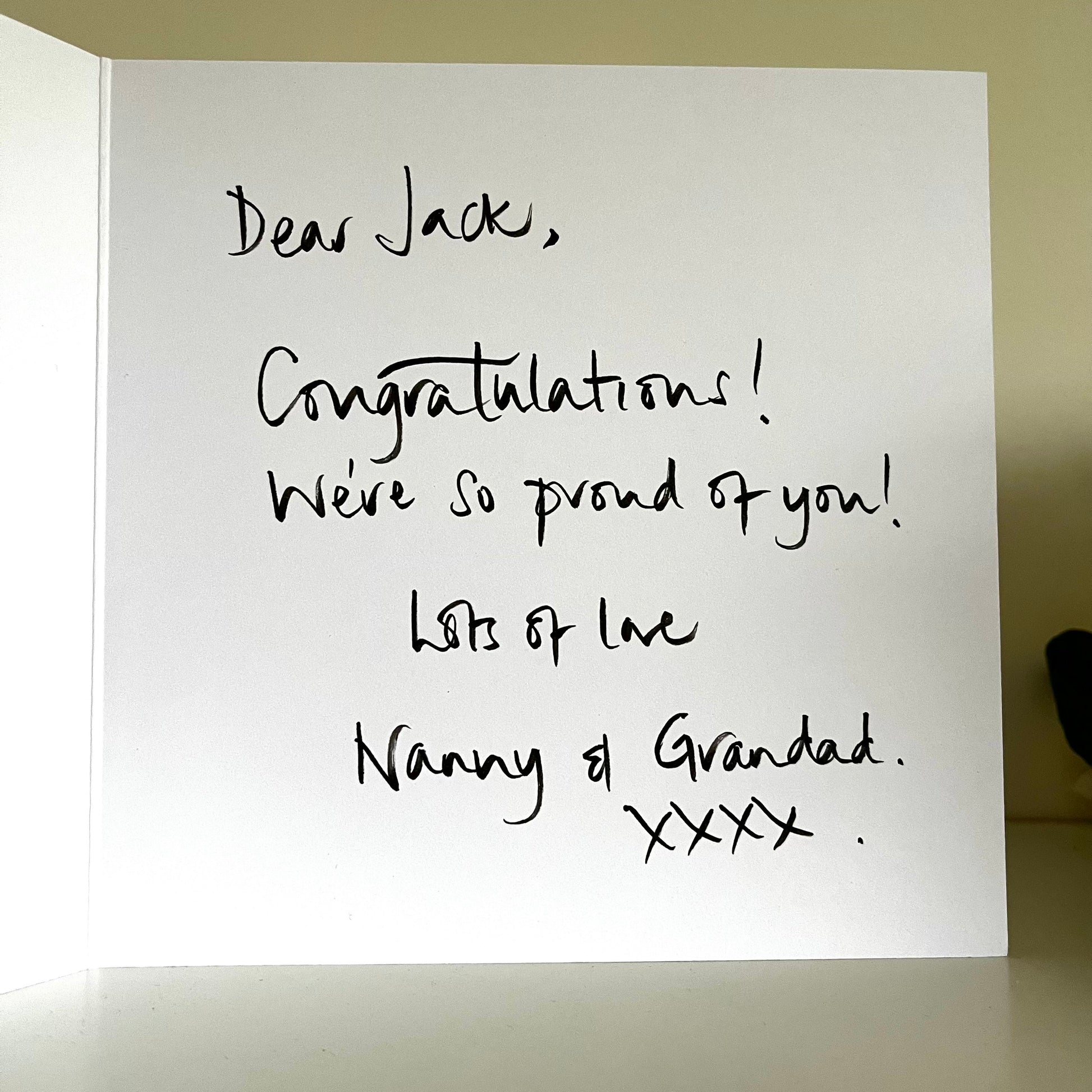 inside message congratulations