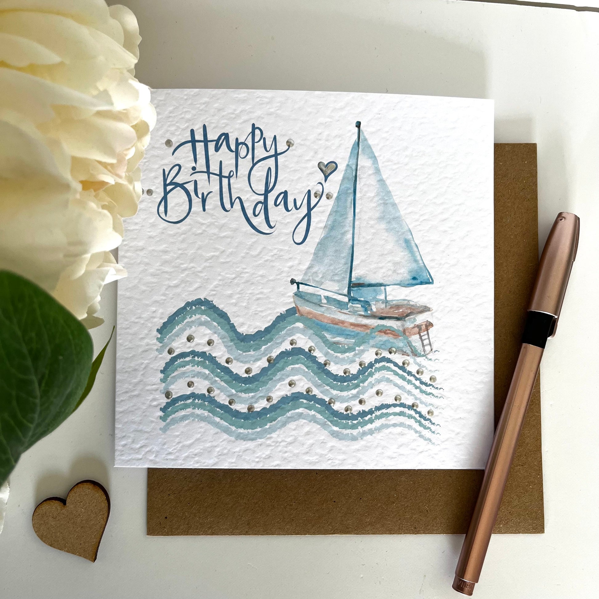 Sailing Boat Birthday Card