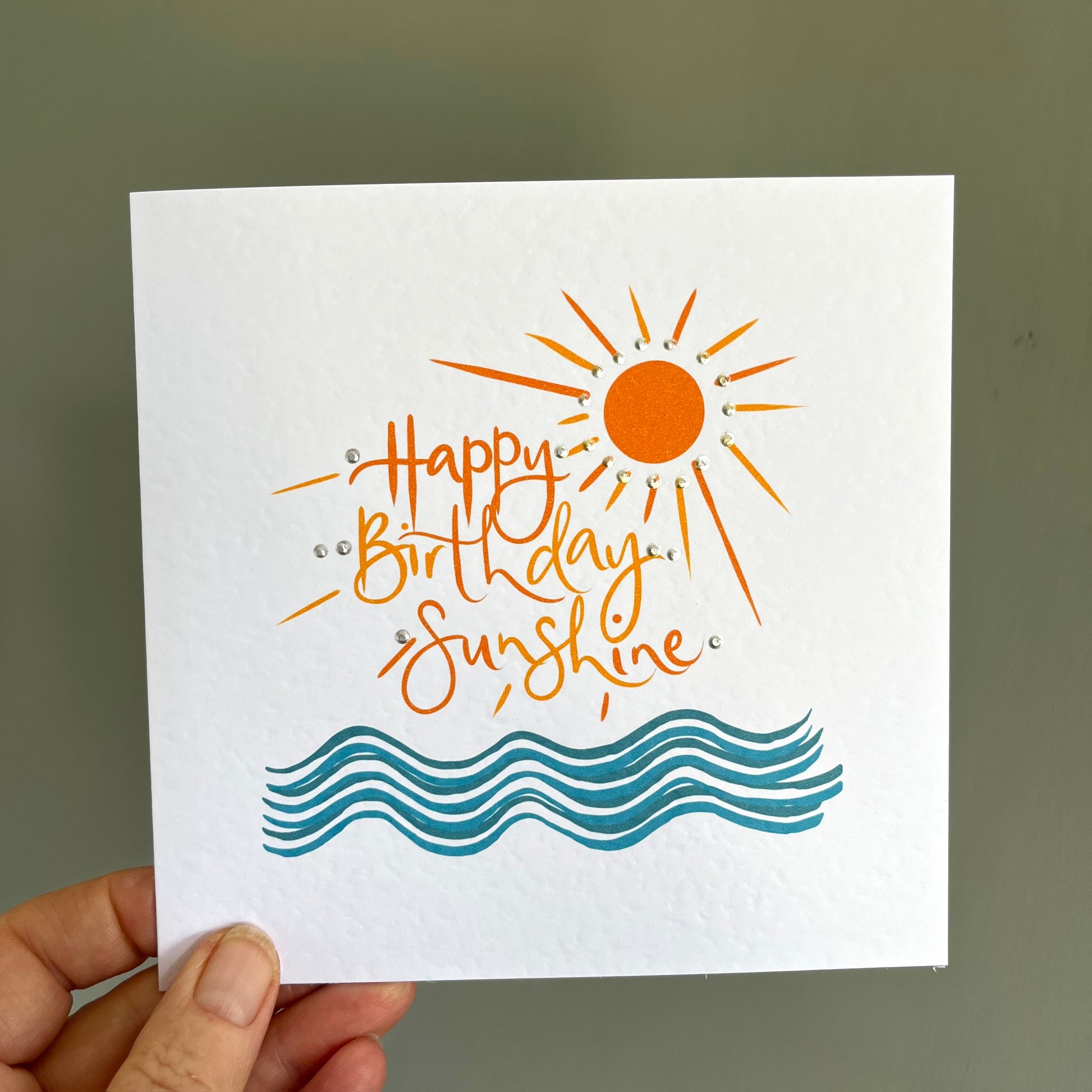 Happy Birthday Ocean and Beach Card