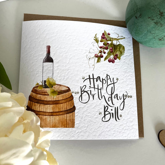 Happy Birthday Wine Lovers Card