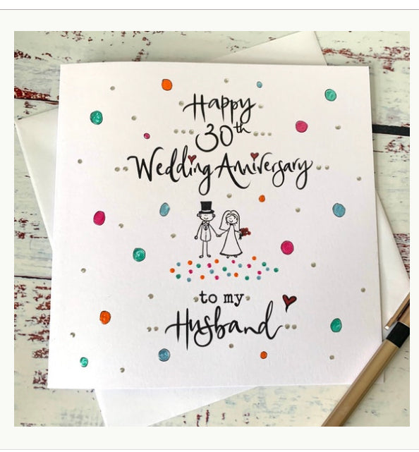 Polkadot Anniversary Card