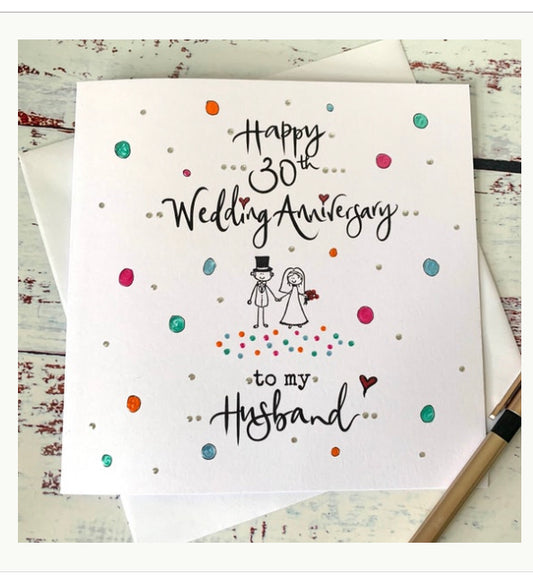 Polkadot Anniversary Card