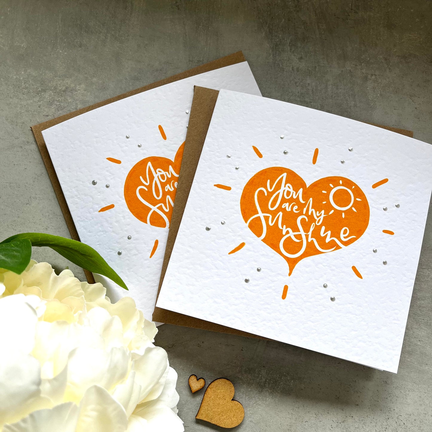 You Are My Sunshine Orange Card