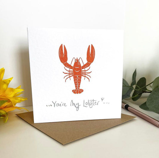 You're My Lobster Valentines Anniversary Card