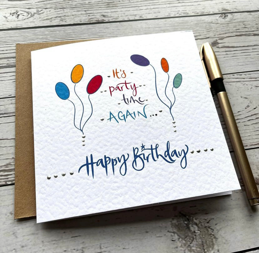 It's Party Time Birthday Card