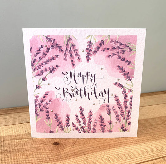 Lavender Birthday Card