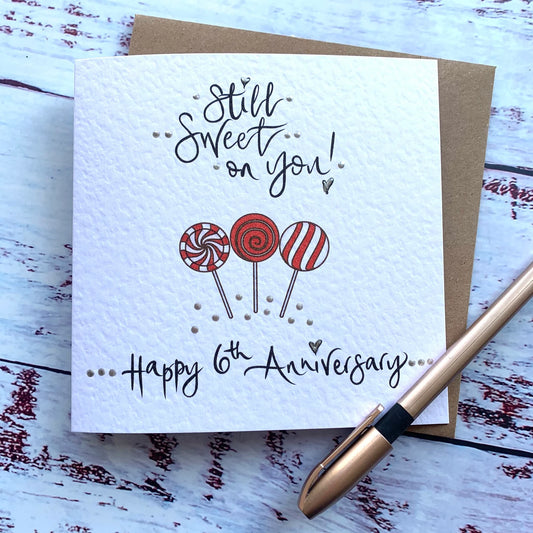 6th Anniversary Card