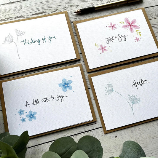 Set of 4 or 8 Spring Postcards