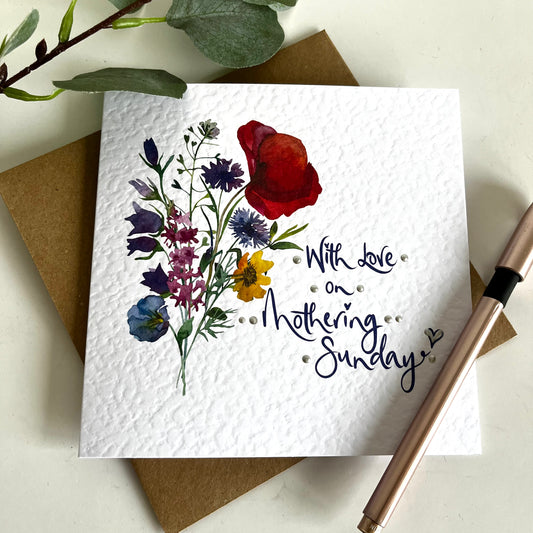 Spring Posy Mothering Sunday Card