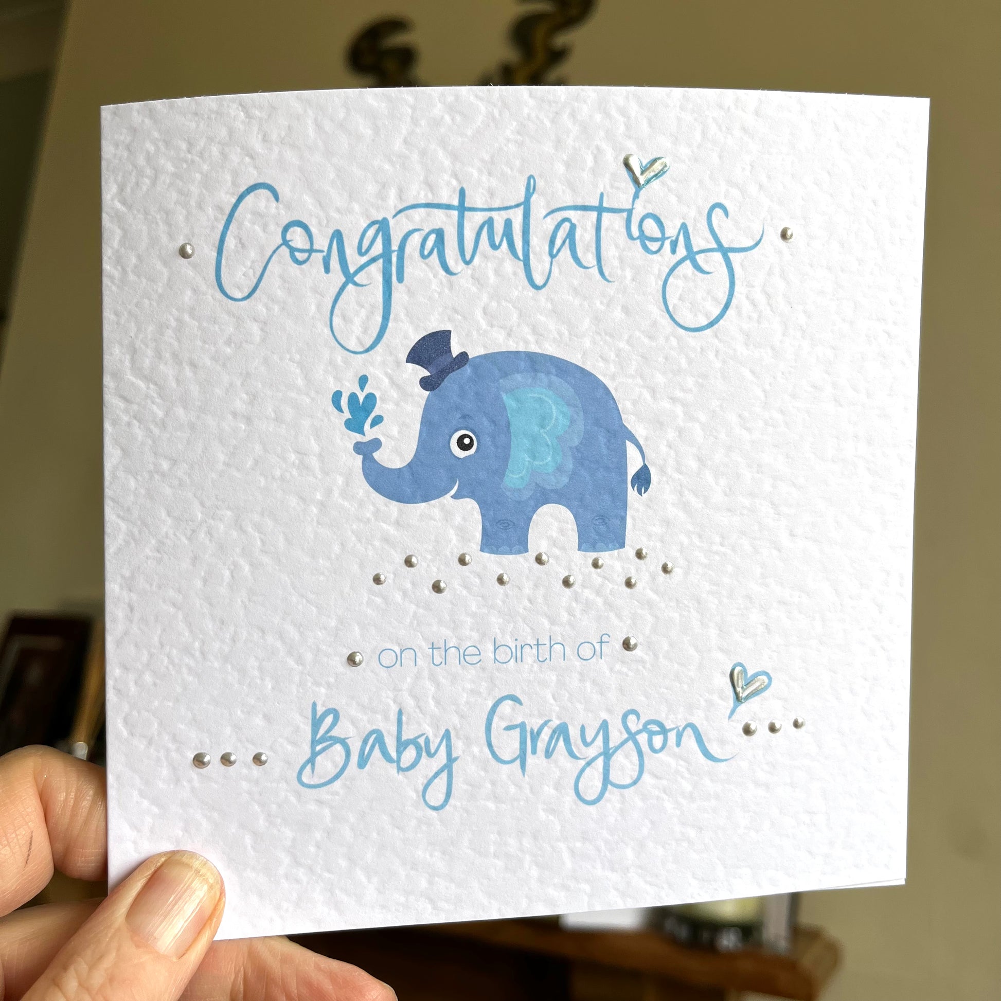 Congratulations on Baby Boy Card