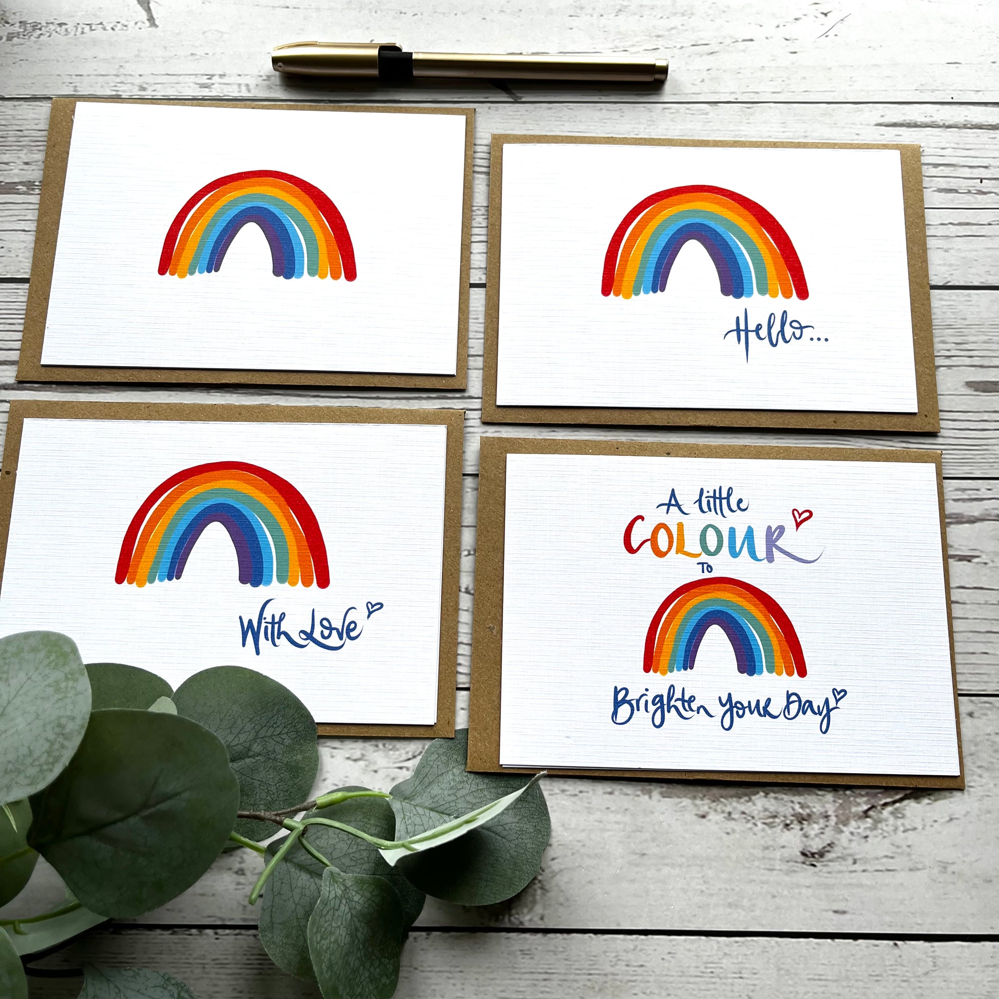 Rainbow notecards