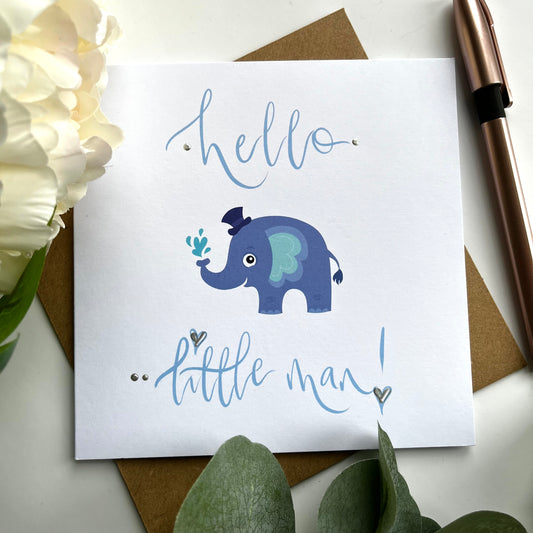 Congratulations on Baby Boy Card