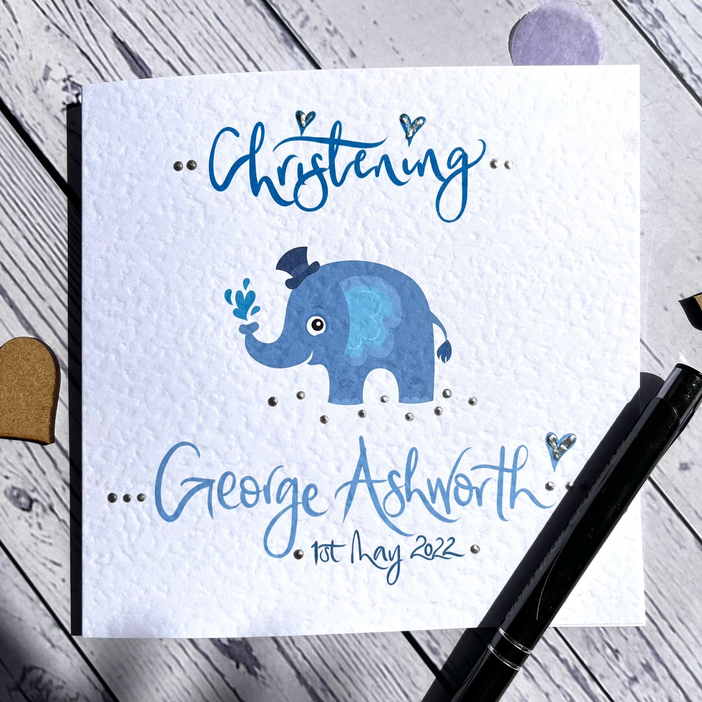 Christening Congratulations Boy Card
