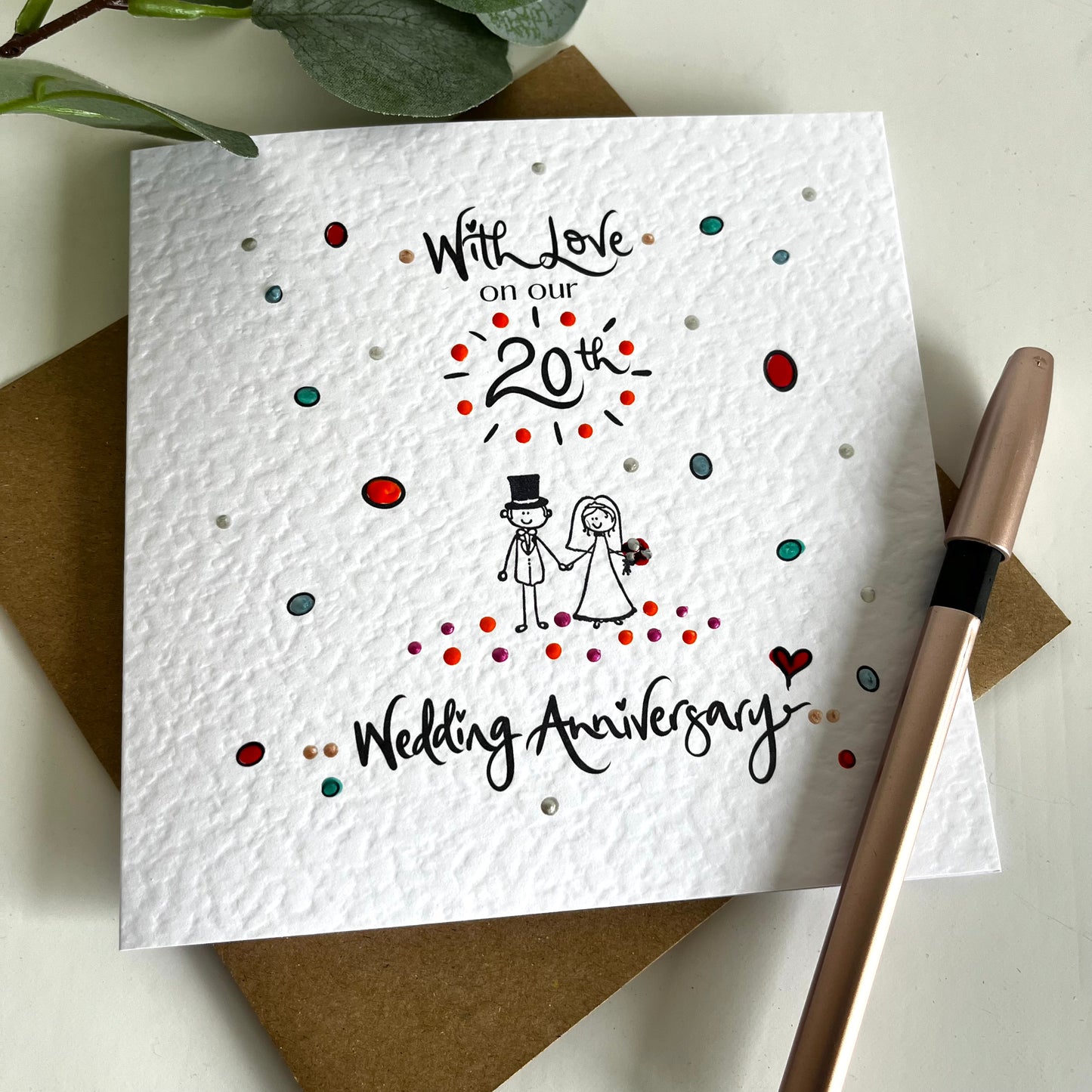 Polkadot Anniversary Card
