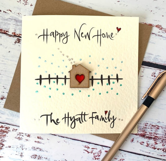Personalised Happy New Home card