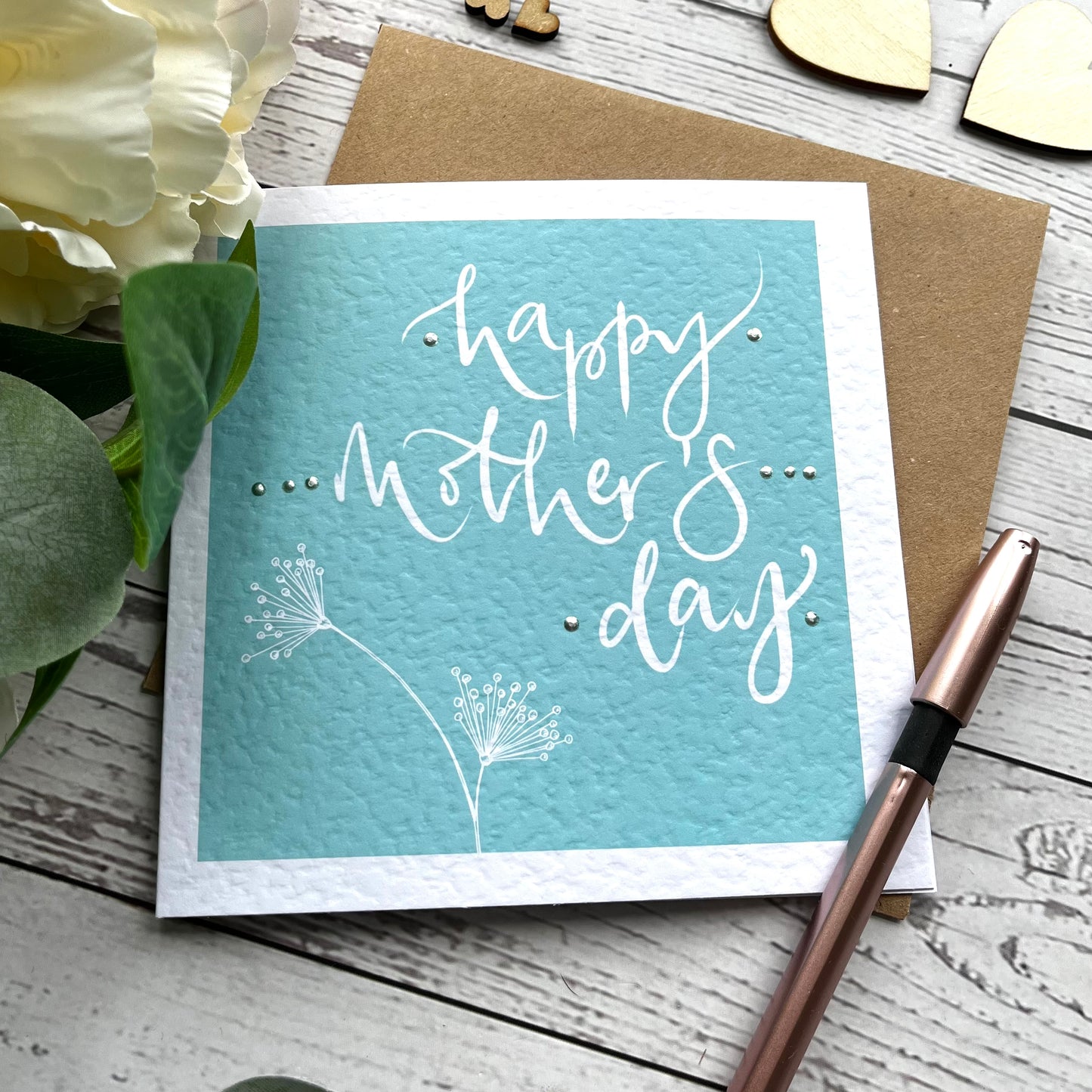 Simple Dandelion Happy Mothers Day card