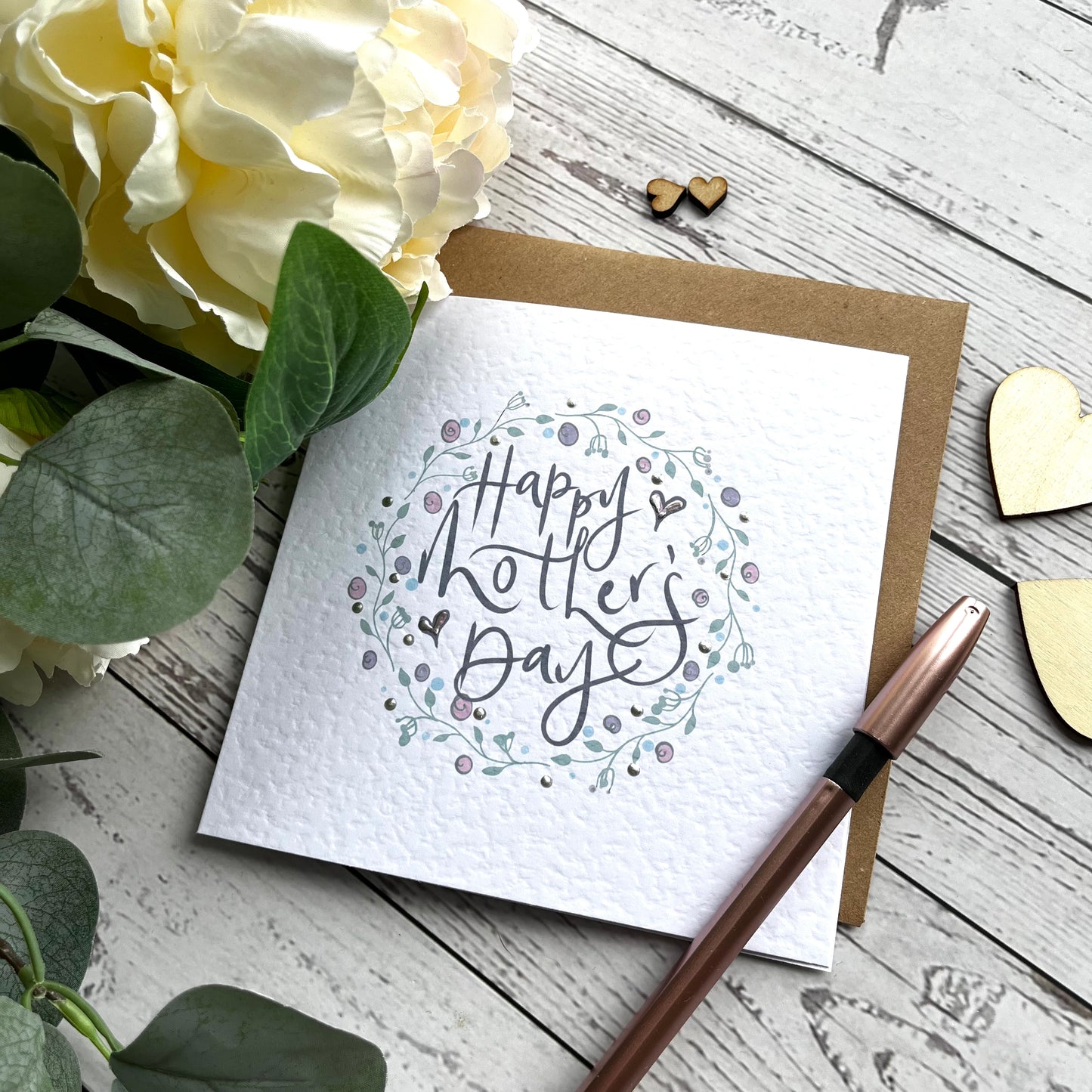 Pretty Happy Mothers Day card