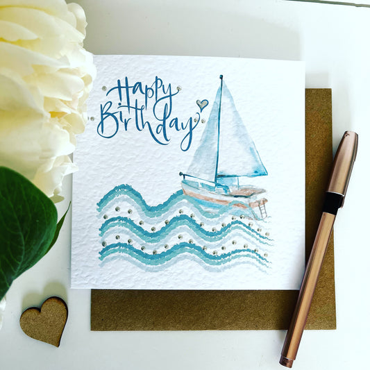 Sailing Birthday Card