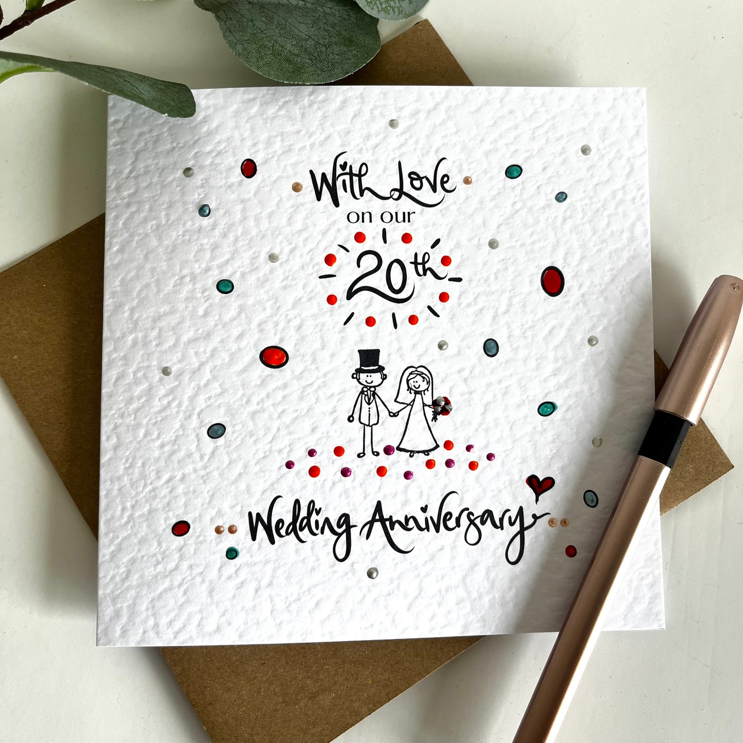 Polkadot Anniversary Card