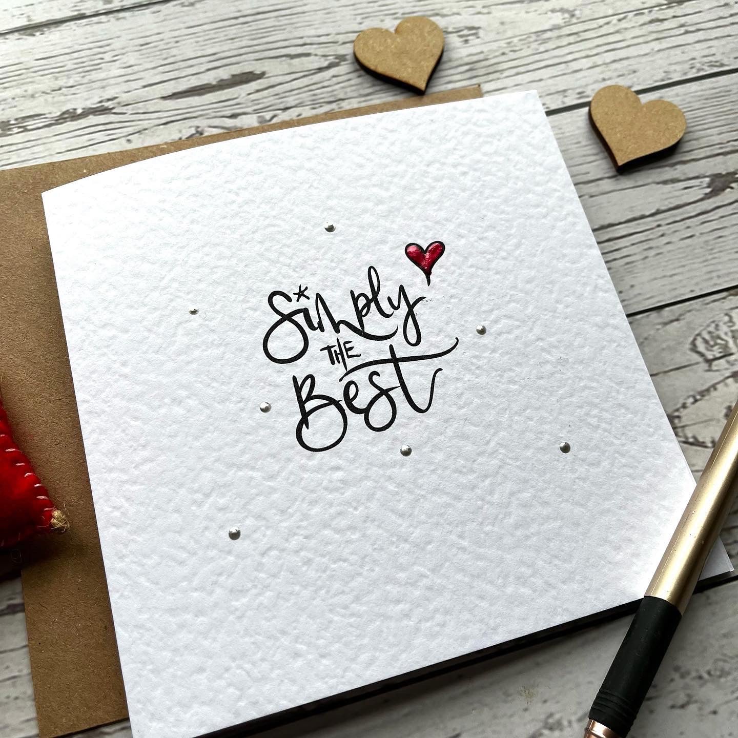 Simply The Best Valentines Card