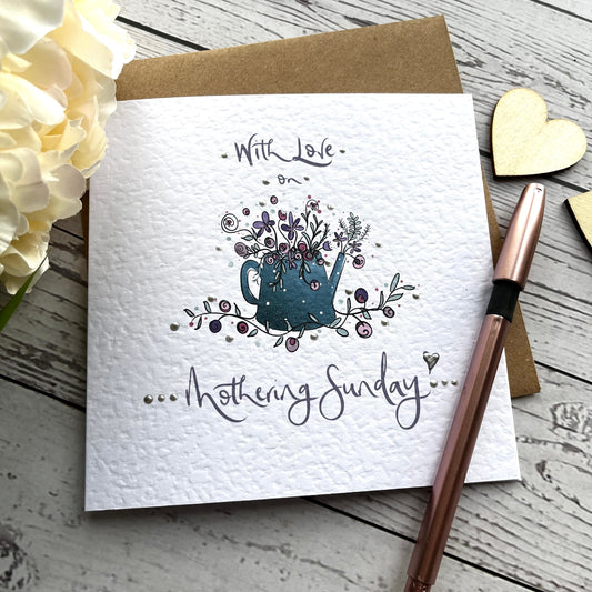 With love on Mothering Sunday card