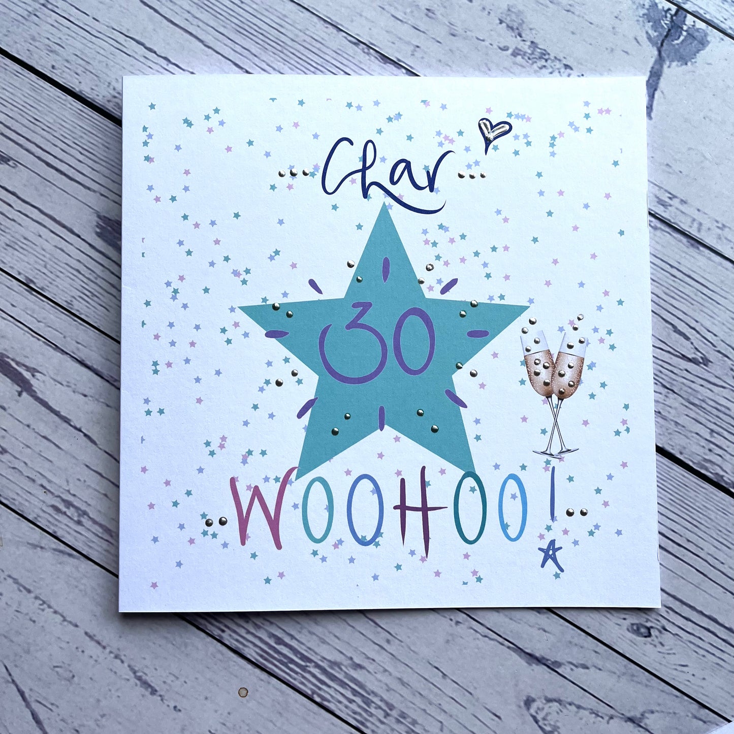 Personalised WOOHOO Age Birthday Card