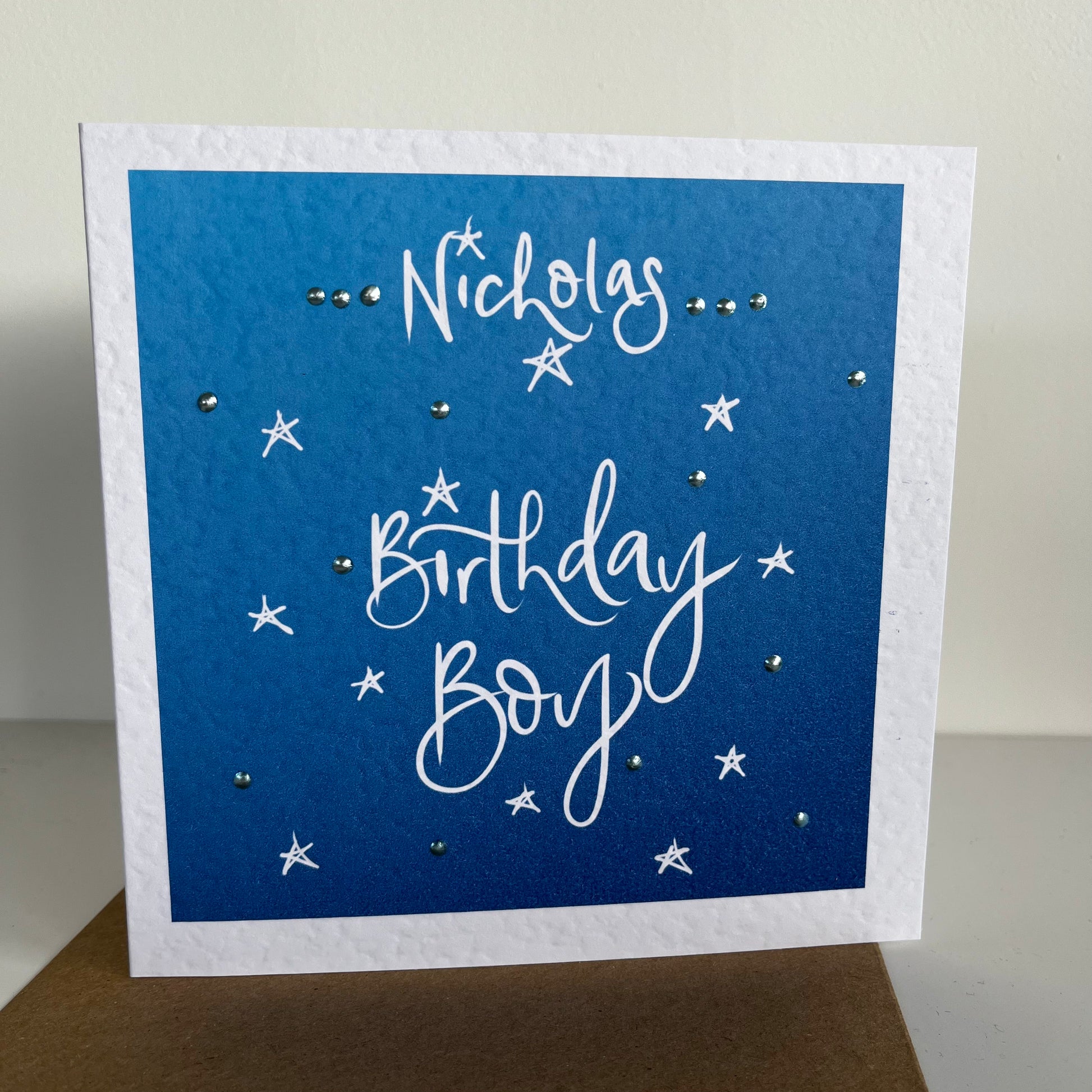 Birthday Boy Card Personalised