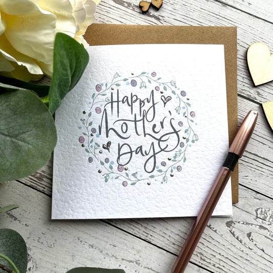 Pretty Happy Mothers Day card
