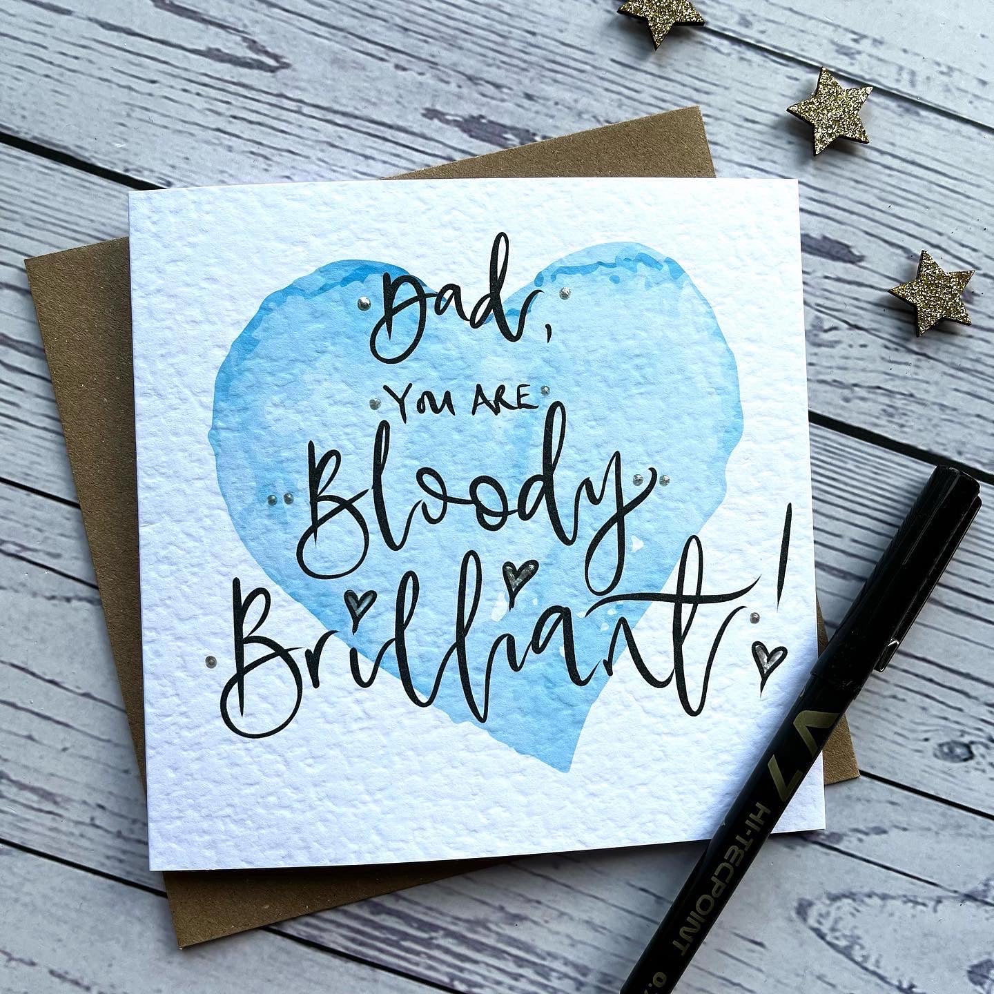 Bloody Brilliant Congratulations Card