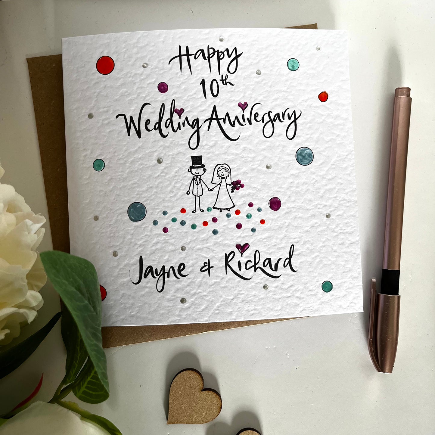 Polkadot Anniversary Card
