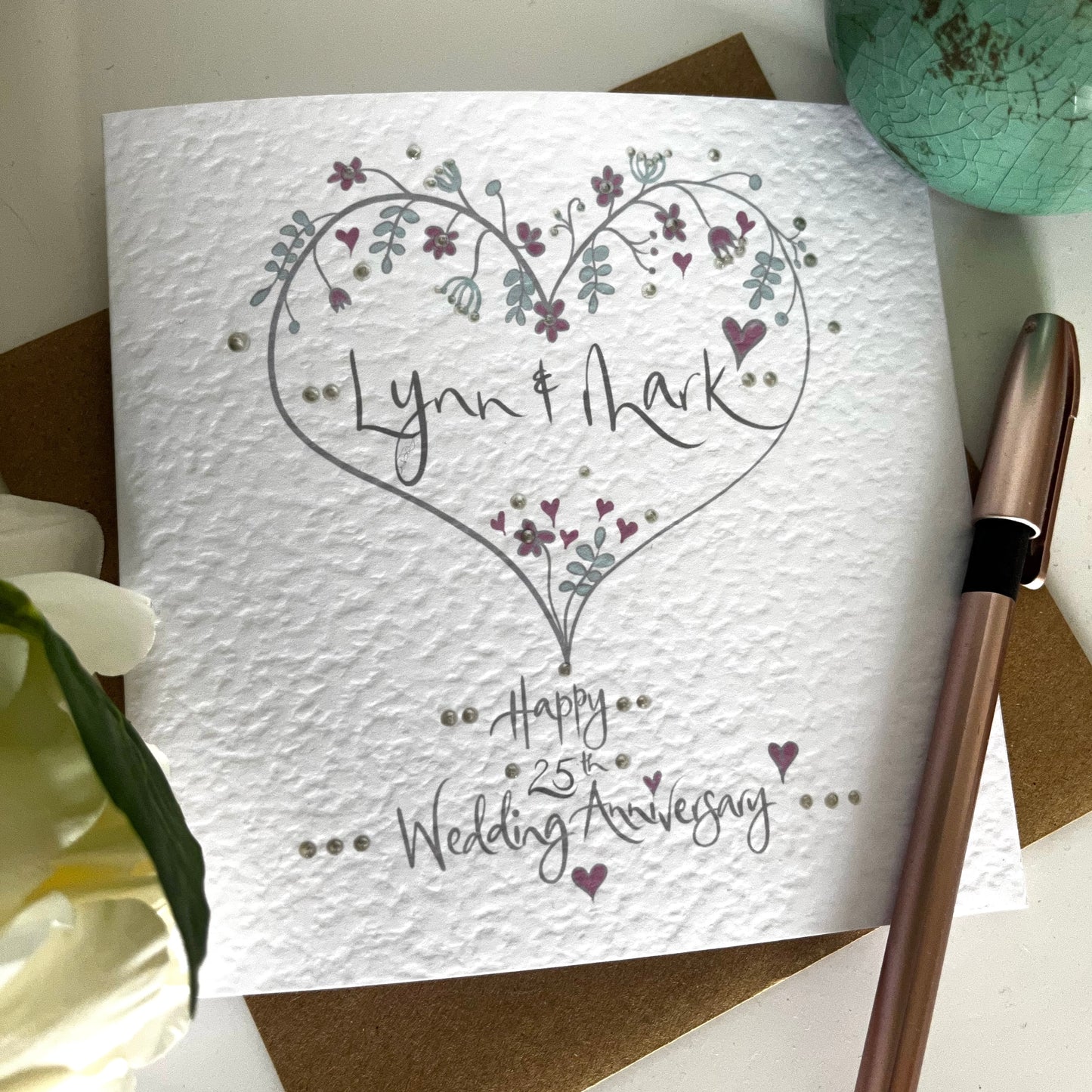 Personalised 25th wedding anniversary