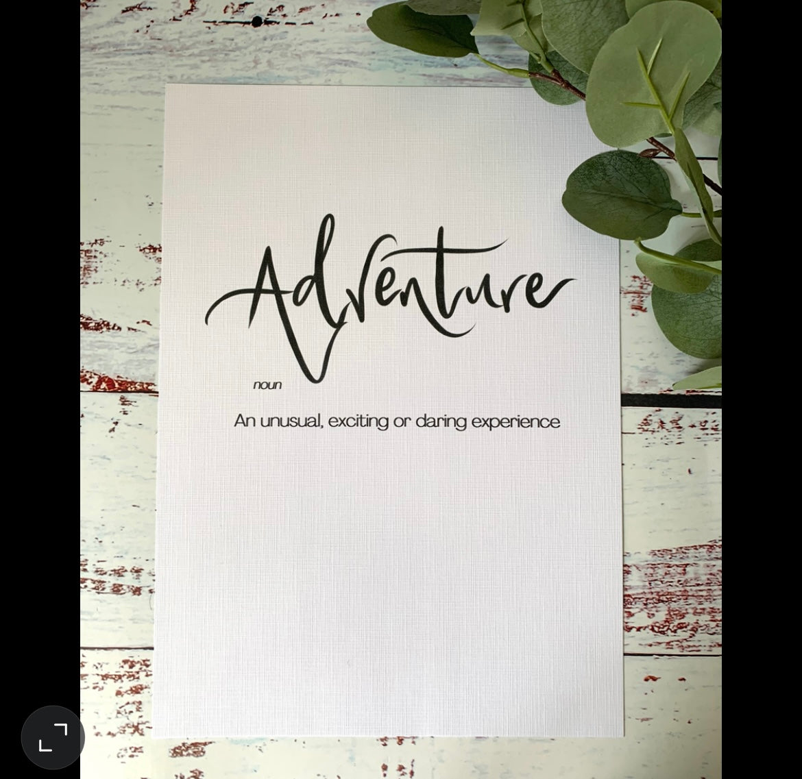 Adventure Definition A4 Print