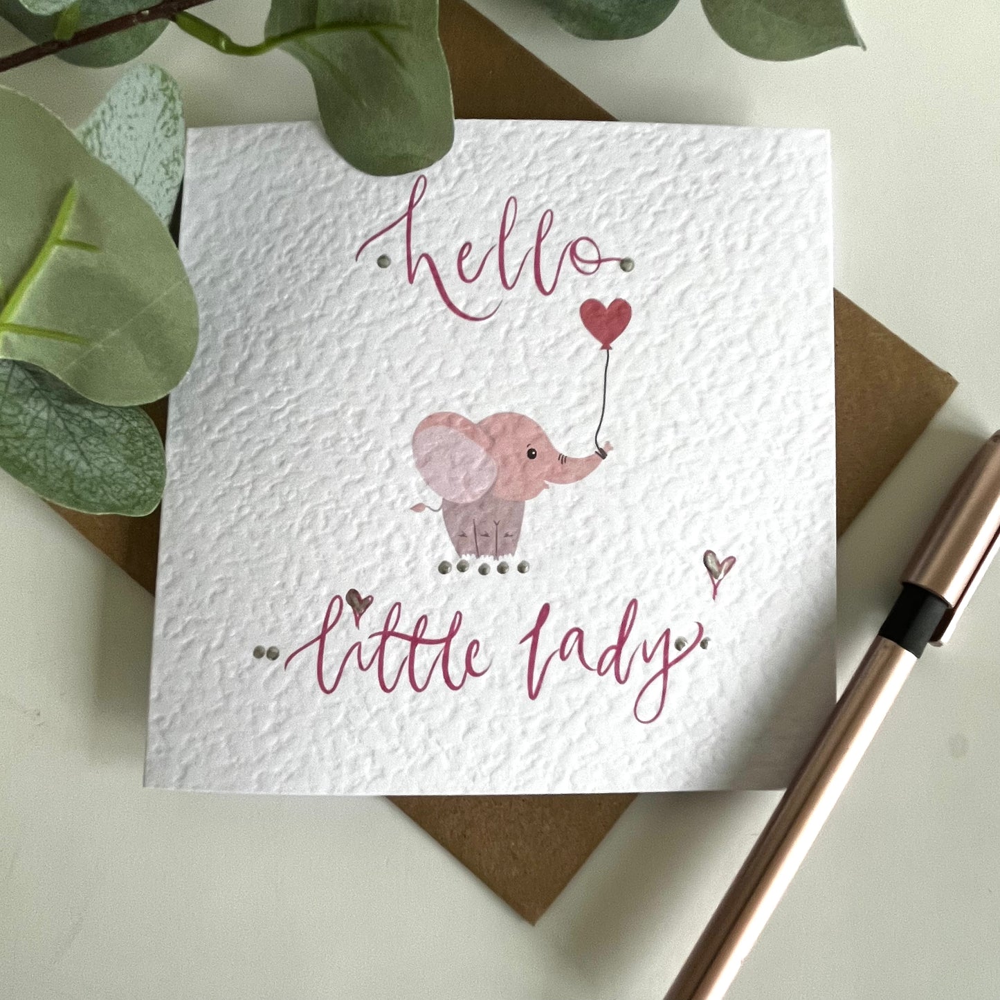 Personalised Congratulations on Baby Girl Card
