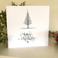 Simple Scandi Christmas Tree Happy Christmas Greetings Card Pack of 5