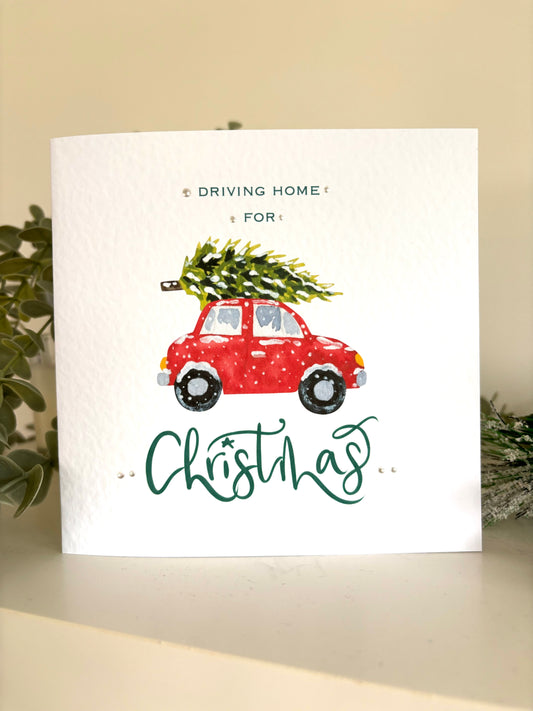 Driving Home For Christmas Charity Card Pack of 5