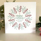 Mixed contemporary Christmas card set x 6