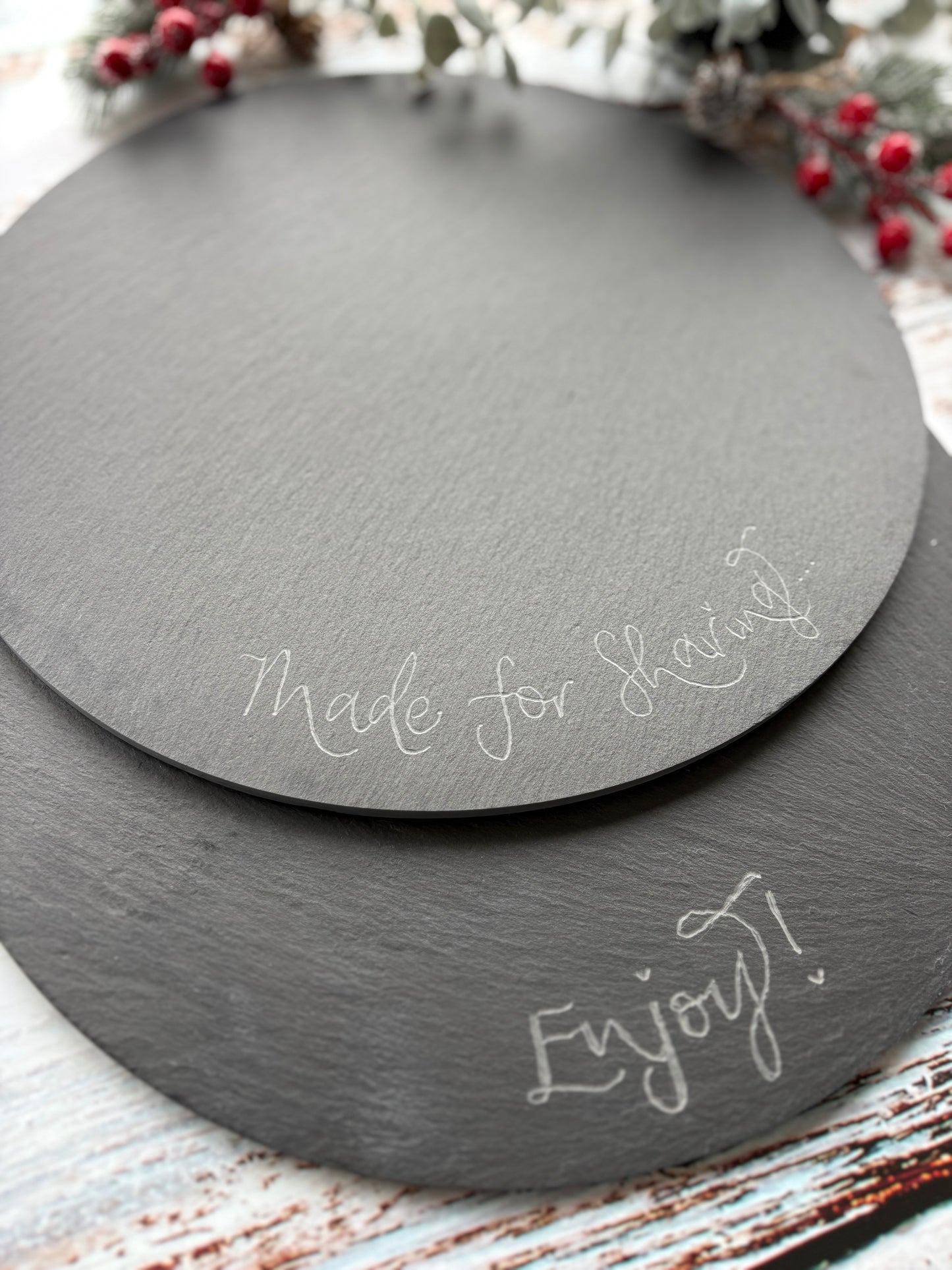 Hand Engraved Slate Platters