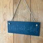 Hand-engraved Personalised Slate Sign by Coppertop Cards