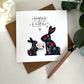 Floral Easter Bunnys card