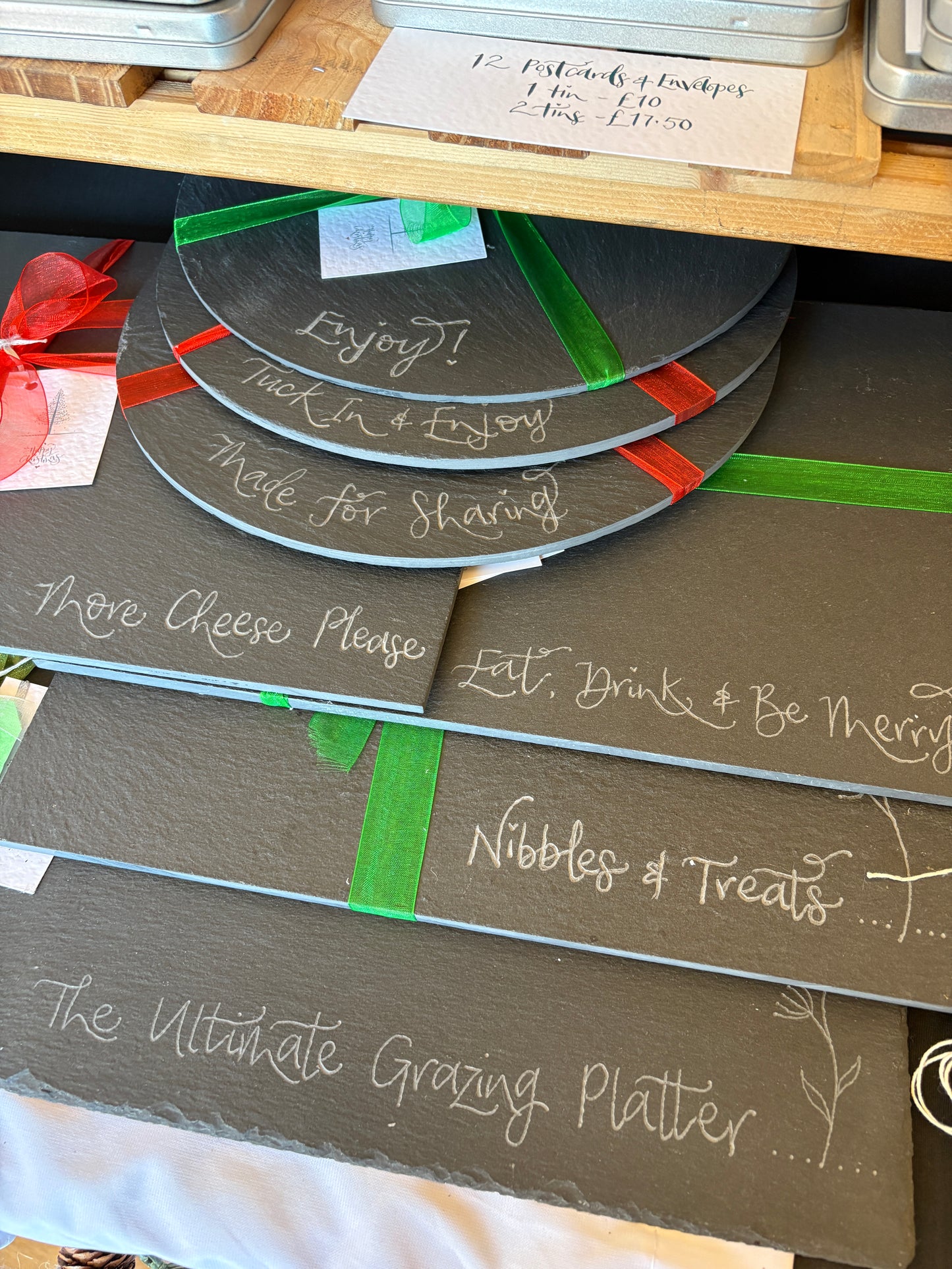 Hand Engraved Slate Platters