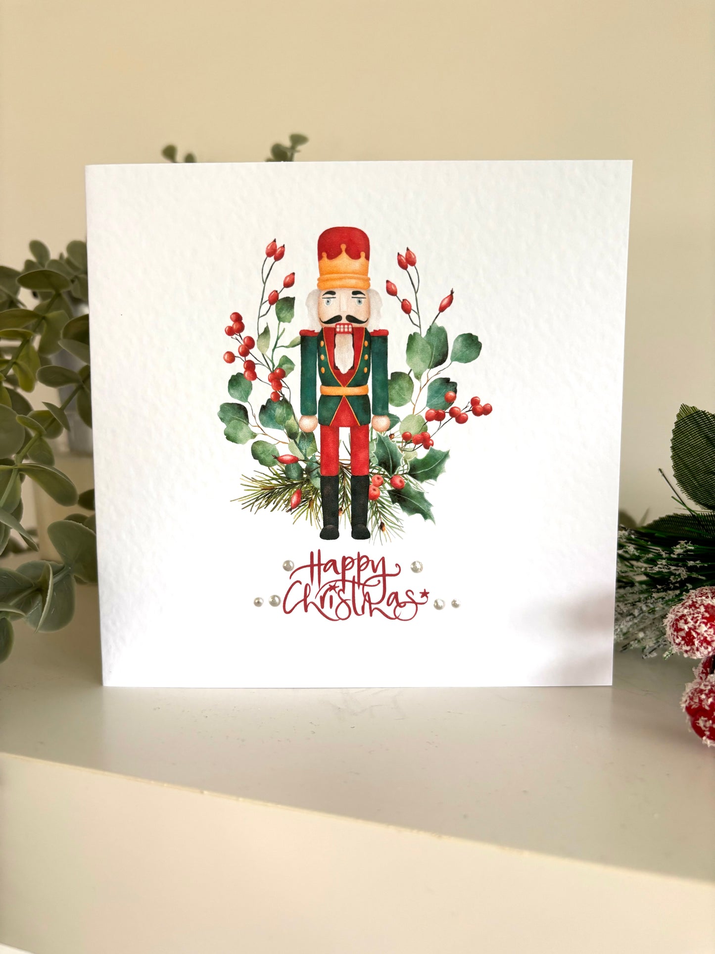 Mixed contemporary Christmas card set x 6