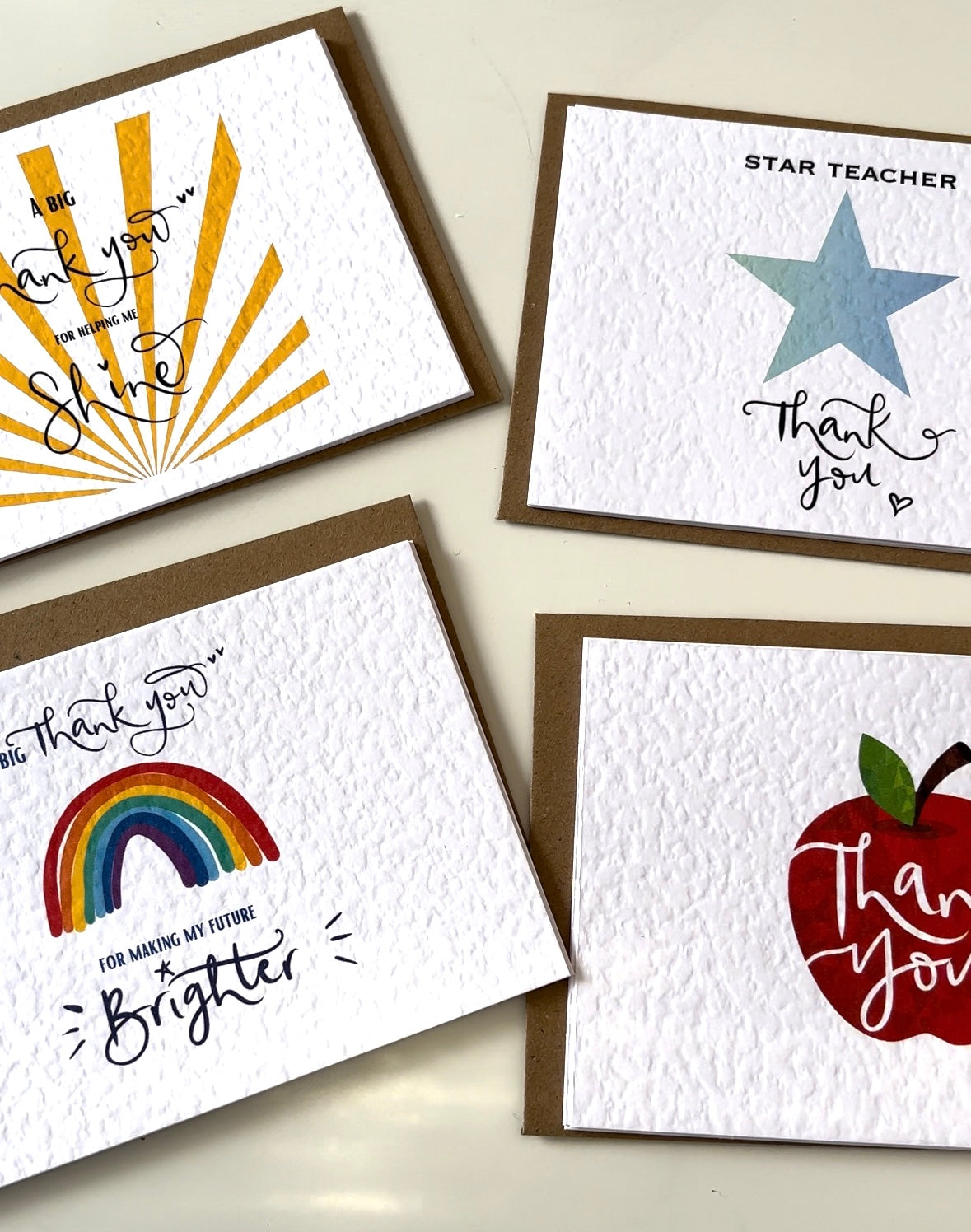 Set of 4 or 8 Teacher Postcards/Notecards 2