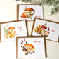 Set of 4 or 8 or Tin of 12 Fungi Postcards.