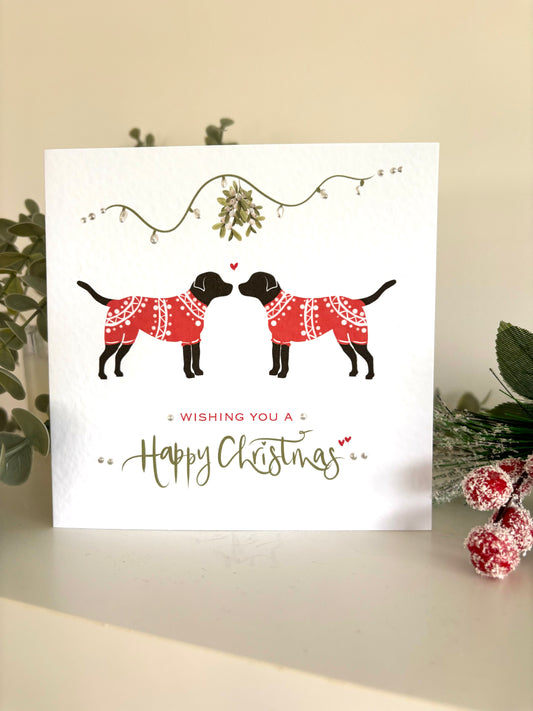 Happy Christmas Labrador Card