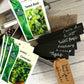Hand-lettered slate garden markers Gift Set -by Coppertop Cards