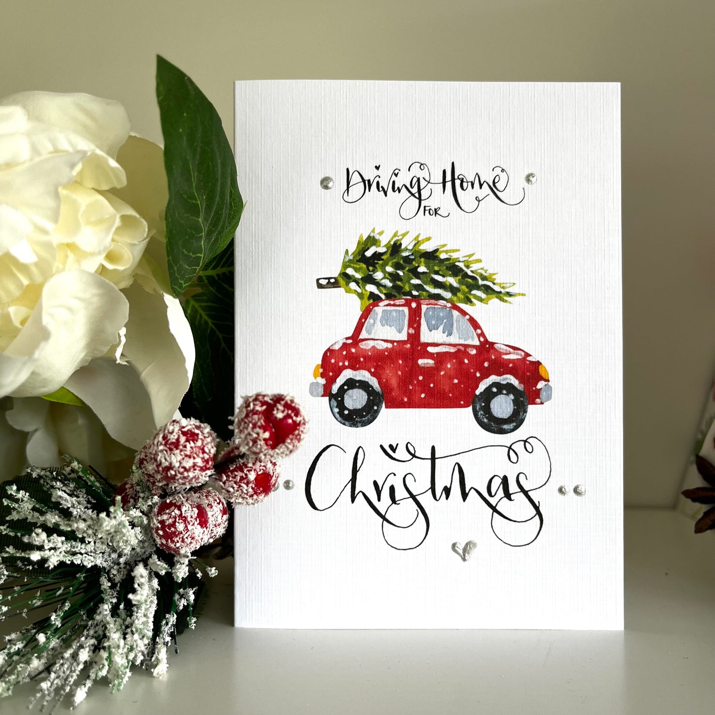 Driving Home For Christmas Charity Card Pack of 6